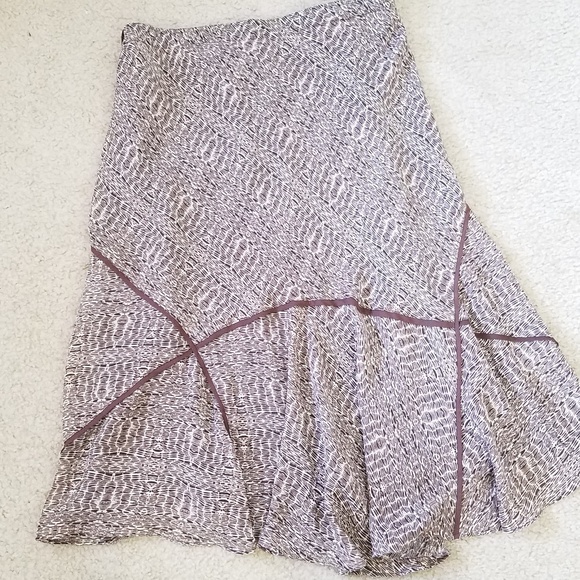 Brown print High Low Skirt size 12 - Picture 2 of 5